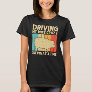 Schwein für Männer Vater Bacon Animal Swine Bauer  T-Shirt