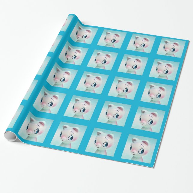 Schwein Geschenkpapier (Ungerollt)