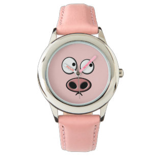 Schwein-Gesicht Armbanduhr