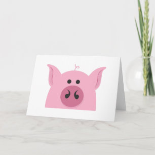 Schwein-Gesicht Karte