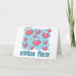 Schwein-Grippe-Spaß-Produkte Karte