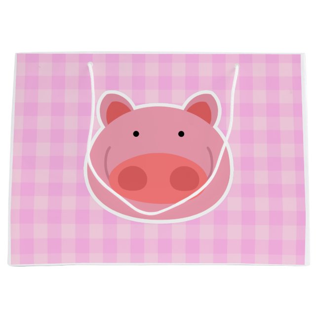  Schwein Große Geschenktüte (Vorderseite)