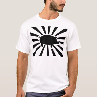 SCHWEIN ICH - Strahlen des Schweins (Schwarzes auf T-Shirt
