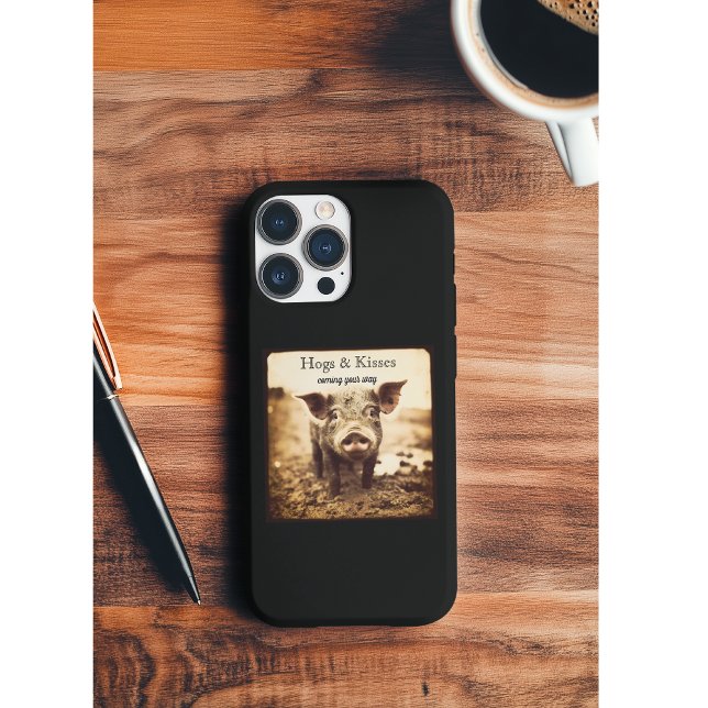 Schwein im Mud, Umarmungen und Küsse, anpassbar Case-Mate iPhone Hülle (Von Creator hochgeladen)