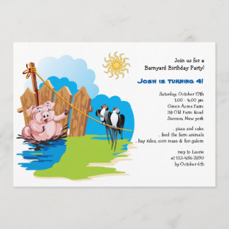 Schwein in der einladung