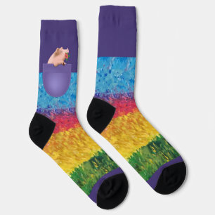 Schwein in der Tasche Socken