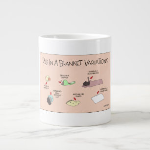 Schwein in einer Decke Jumbo-Tasse