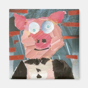 Schwein in Tux Magnet