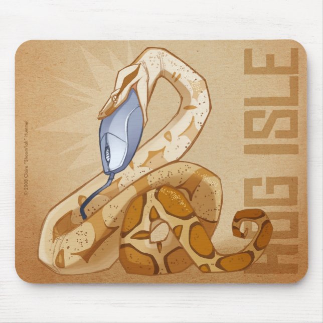 Schwein-Insel BCI Mousepad (Vorne)