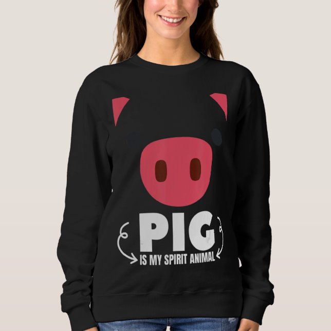 Schwein ist mein Geist Tierschweine Jungen Mädchen Sweatshirt (Vorderseite)