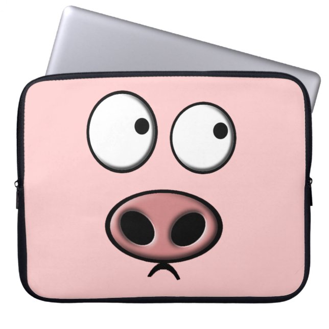 Schwein Laptopschutzhülle (Vorderseite)