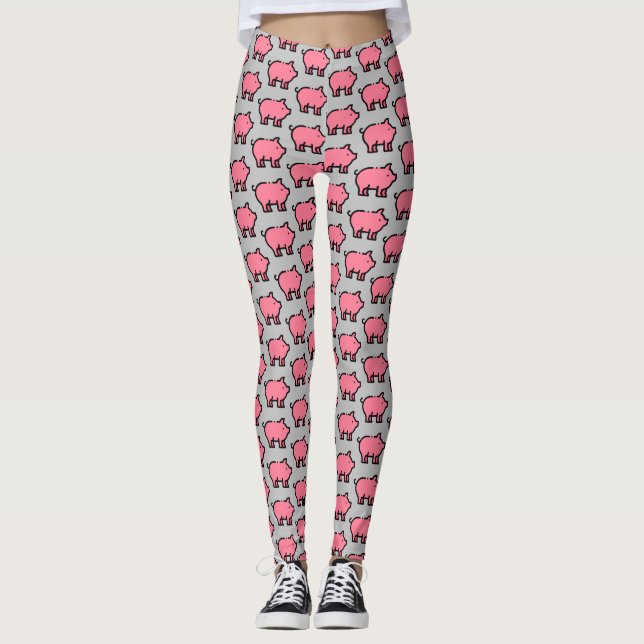 Schwein Leggings (Vorderseite)