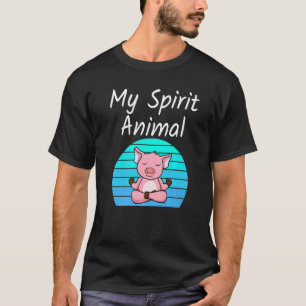 Schwein Mein Krafttier Entspannende Vermittlung Yo T-Shirt