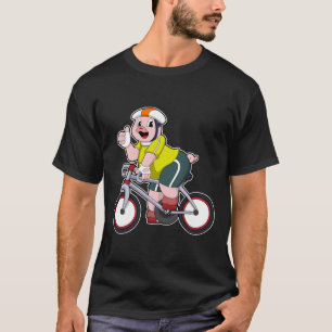 Schwein mit Fahrrad und Helm T-Shirt