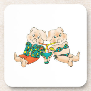 Schwein-Paradies Getränkeuntersetzer