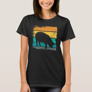 Schwein Retro Vintage Sonnenuntergang Schwein Säue T-Shirt