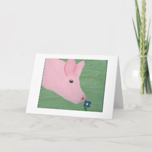 Schwein-riechende Blume Karte