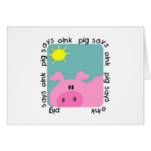 Schwein sagt Oink T-Shirts und Geschenke