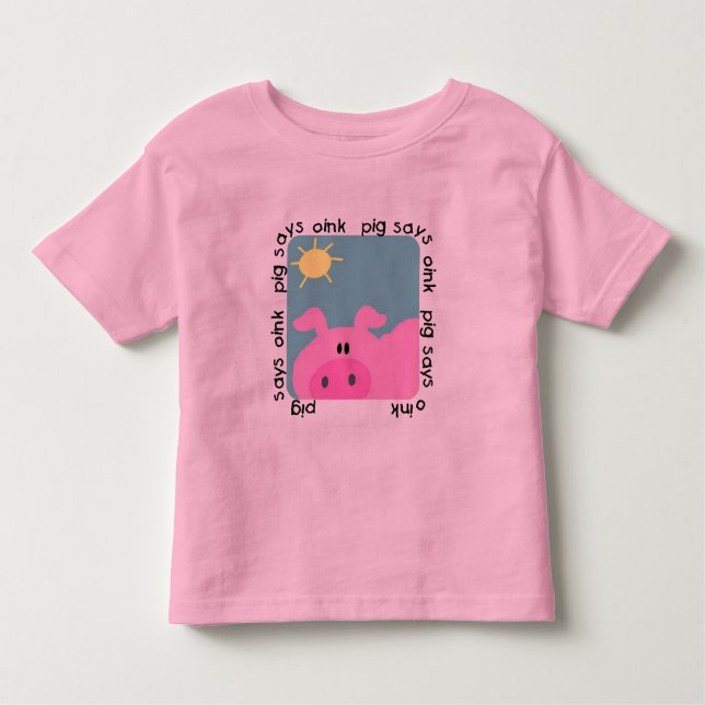 Schwein sagt Oink T - Shirts und Geschenke (Vorderseite)