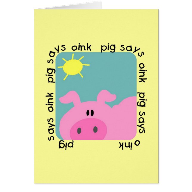 Schwein sagt Oink T - Shirts und Geschenke (Vorne)