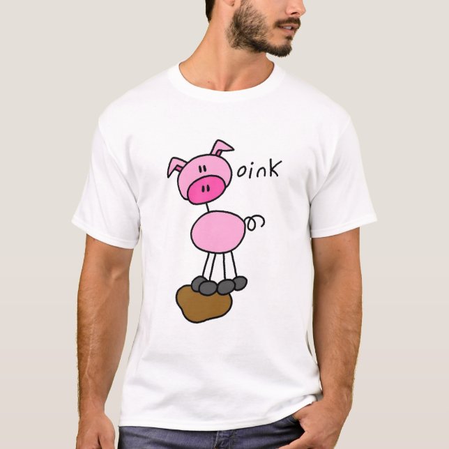 Schwein sagt Oink T - Shirts und Geschenke (Vorderseite)