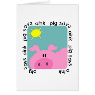 Schwein sagt Oink T-Shirts und Geschenke