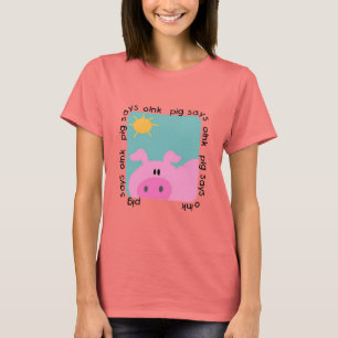 Schwein sagt Oink T-Shirts und Geschenke