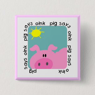 Schwein sagt Oink T-Shirts und Geschenke Button