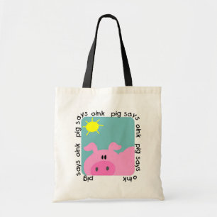 Schwein sagt Oink T-Shirts und Geschenke Tragetasche