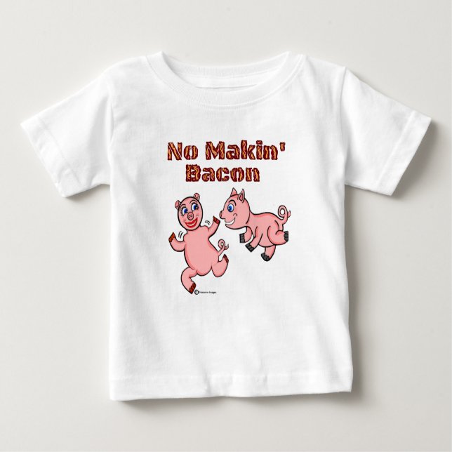 Schwein Schwein kein Backbaken Baby T-shirt (Vorderseite)