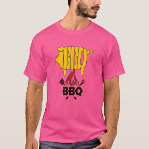 Schwein Schwein Schwein Schweinefleisch BBQ Sommer T-Shirt