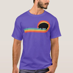 Schwein - Sonnenuntergang Re tierischer Bauer Ferk T-Shirt