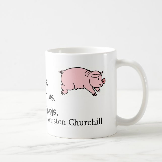 Schwein-Tasse Kaffeetasse (Rechts)