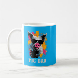 Schwein Tier Lustiger Besitzer Vatertag Kaffeetasse