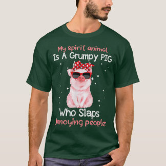 Schwein über meinem Geiststier ist gruselig Schwei T-Shirt