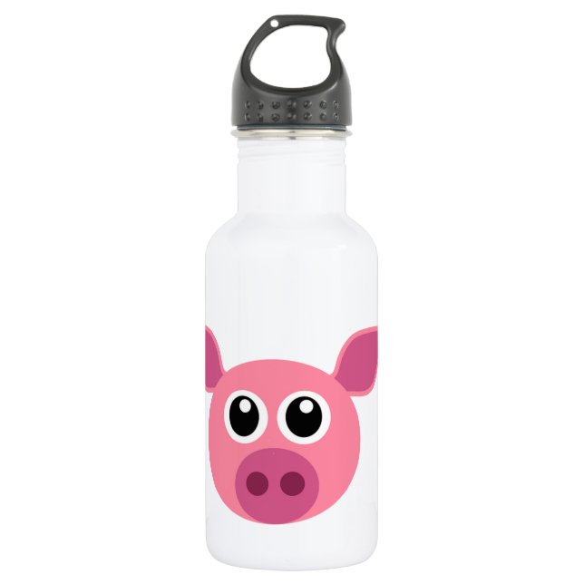 Schwein- und Entwurfseinzelteile Edelstahlflasche (Vorderseite)