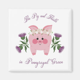 Schwein und Siegel Magnet