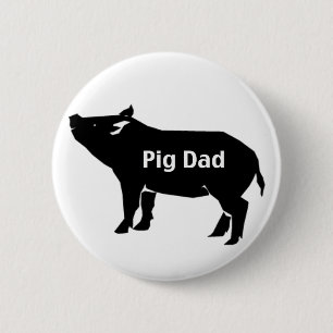 Schwein-Vater Button