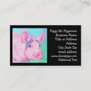 Schwein-Visitenkarte Visitenkarte