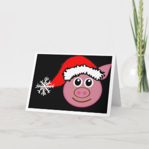 SCHWEIN WÜNSCHT DIR **FROHE WEIHNACHTEN** FEIERTAGSKARTE