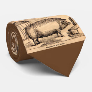 Schweindruck ` Brüter des 19. Jahrhundertsim gute Krawatte