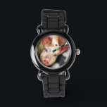 SCHWEINE ARMBANDUHR<br><div class="desc">Ein Aquarelldesign eines sehr niedlichen kleinen Schweins.</div>
