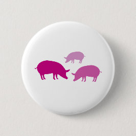 Schweine auf der Suche nach Nahrung (Lila) Button