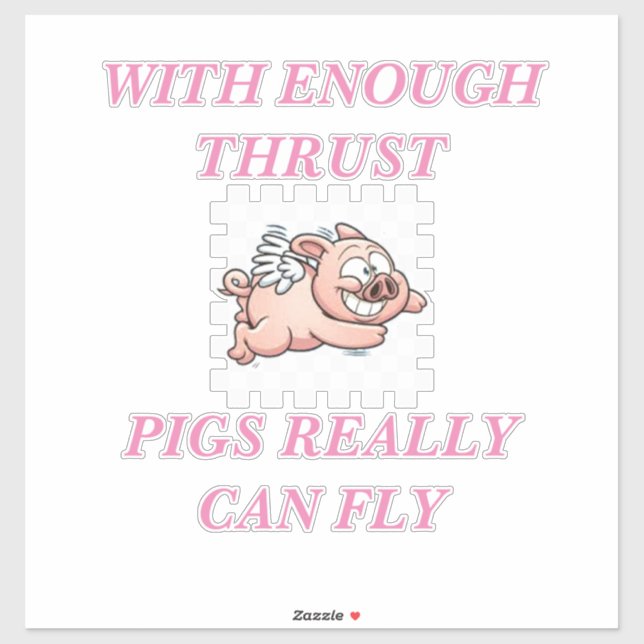 SCHWEINE AUFKLEBER (Blatt)