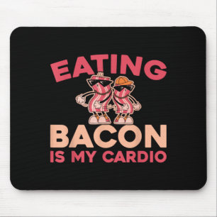 Schweine-Bacon - BBQ-Fleisch Frühstück Barbeque Lu Mousepad