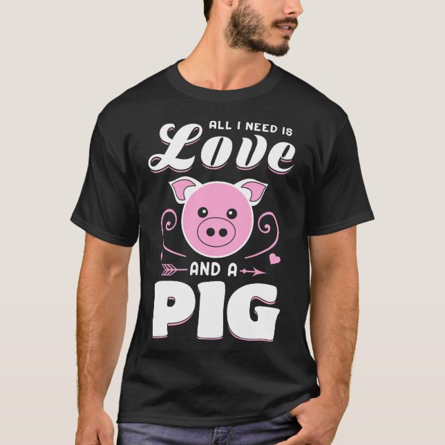 Schweine Bauer Funny Gifts Farm Life Animals Hogs T-Shirt (Vorderseite)