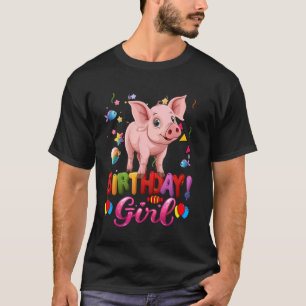 Schweine Birthday Princess Girl's My Birthday Pig T-Shirt