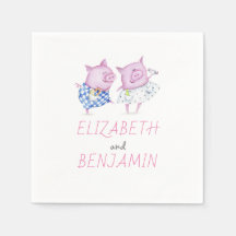 Schweine Couple Niedlich