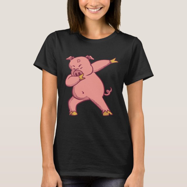 Schweine-Dabbing T-Shirt (Vorderseite)