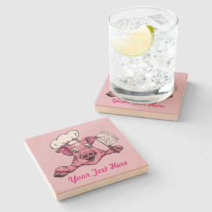 Schweine Die hamizide Maniac Funny Pig Original Ar Steinuntersetzer